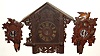 Three Black Forest German 30 hour cuckoo wall clocks.