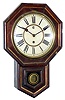 Waterbury Drop Octagon Gilt 8 day time only rosewood veneer school clock, c1893