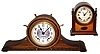 Two 8 day time and strike mahogany Connecticut mantel clocks, 20th century.