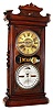 Ithaca Calendar Clock Co, Ithaca, NY, "Index" large model calendar clock manufactured for Lynch Brothers 8 day time and strike spring driven movement with perpetual calendar in mahogany case. Both dials are papered metal, c1870