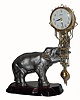Elephant swinger reproduction shelf clock made in Japan by Seikosha, c1960