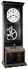 International Time Recording Co., Endicott, N.Y. dark stained wood 8 day time clock, c1910.