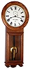 Seth Thomas Clock Co., Thomaston, Conn., "Regulator No. 2" reissue oak 8 day time only weight driven wall clock, c1976