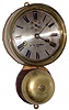 Seth Thomas Clock Co., Thomaston, Conn., outside bell 30 hour spring driven brass ship's bell clock, c1890