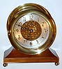 Chelsea Clock Co, Ship's Bell, "Centennial Edition - 1887--1997", Number 31, dated and numbered on rear, 6 inch Special dial with raised brass numerals pierced dial center revealing lever escapement.