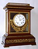 French, Planchon, Paris, in the style of Lepaute, an architectural mantle regulator, 8-day gong striking. Planchon is well known for making in the last quarter of the 1800s, all the styles of clocks that had been popular a century earlier, and he specialized in models that might appear in the Louvre. The movement was provided by Vincenti, c1875