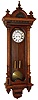 German "Remember" 8 day time and strike two weight driven Vienna regulator, c1900