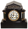 Ansonia Clock Co., New York, Ormonde enameled iron 8 day time and strike mantel clock, c1914.