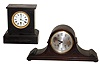 Two 8-day mantel clocks, Seth Thomas and French, early 20th century.