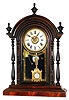 Welch, Spring and Co., Forestville, Conn. Parepa V.P. rosewood 8 day time and strike mantel clock, c1880