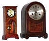 Two small German clocks, c1910.