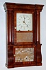 Chauncey Goodrich, 8 day time/strike miniature column and cornice shelf clock. c.1855