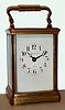 French, 8 day Obis case lever movement, gong striking carriage clock retailed by Tiffany and Co., c. 1900