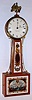 Foster Campos, Pembroke, Mass, 8-day weight driven banded case patent or banjo timepiece signed on the movement, case, dial and weight. This is number 21, c1982
