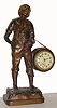Ansonia Clock Co., Ansonia, Conn., "Novelty No. 807", WHISTLER, 8 day lever movement novelty figural timepiece, c1914
