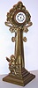 Jennings Brothers Mfg Co., Bridgeport, Conn., 30-hour figural timepiece. This firm was in business from 1891 to the 1950's. There catalog in the 1920's period contained over 3,000 items. The movement in the case may have been supplied by the New Haven Clock Co, c1920