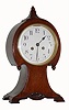 French balloon case 8 day time-and-strike mahogany mantel clock, c1880