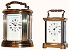 Two French L'Epee modern miniature 8-day carriage clocks, c1990