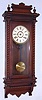 Ansonia Clock Co., "Queen Charlotte", 8 day time and strike wall clock, c1900