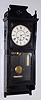 Seth Thomas Clock Co., Thomaston, Conn., "Flora", 8 day double weight timepiece in ebony finish, c1890