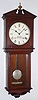 Seth Thomas Clock Co., Thomaston, Conn., "Umbria" mahogany 8 day time and strike spring driven wall clock, c1894
