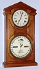 Ithaca Calendar Clock Co., Ithaca, NY "No. 7 Shelf Cottage" 8 day time and strike walnut shelf clock, c1874