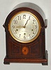 Seth Thomas Clock Co., Thomaston, Conn., "Chime Clock No. 53" 8 day spring driven quarter chime mantel clock in mahogany case, c1925