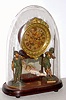 H. J. Davies, NY, "Crystal Palace" 8 day time and strike spring driven mantel clock, with restorations, c1875