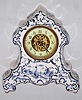 Waterbury Clock Co. Parlor No. ? porcelain 8 day time and strike spring driven mantel clock, c1899