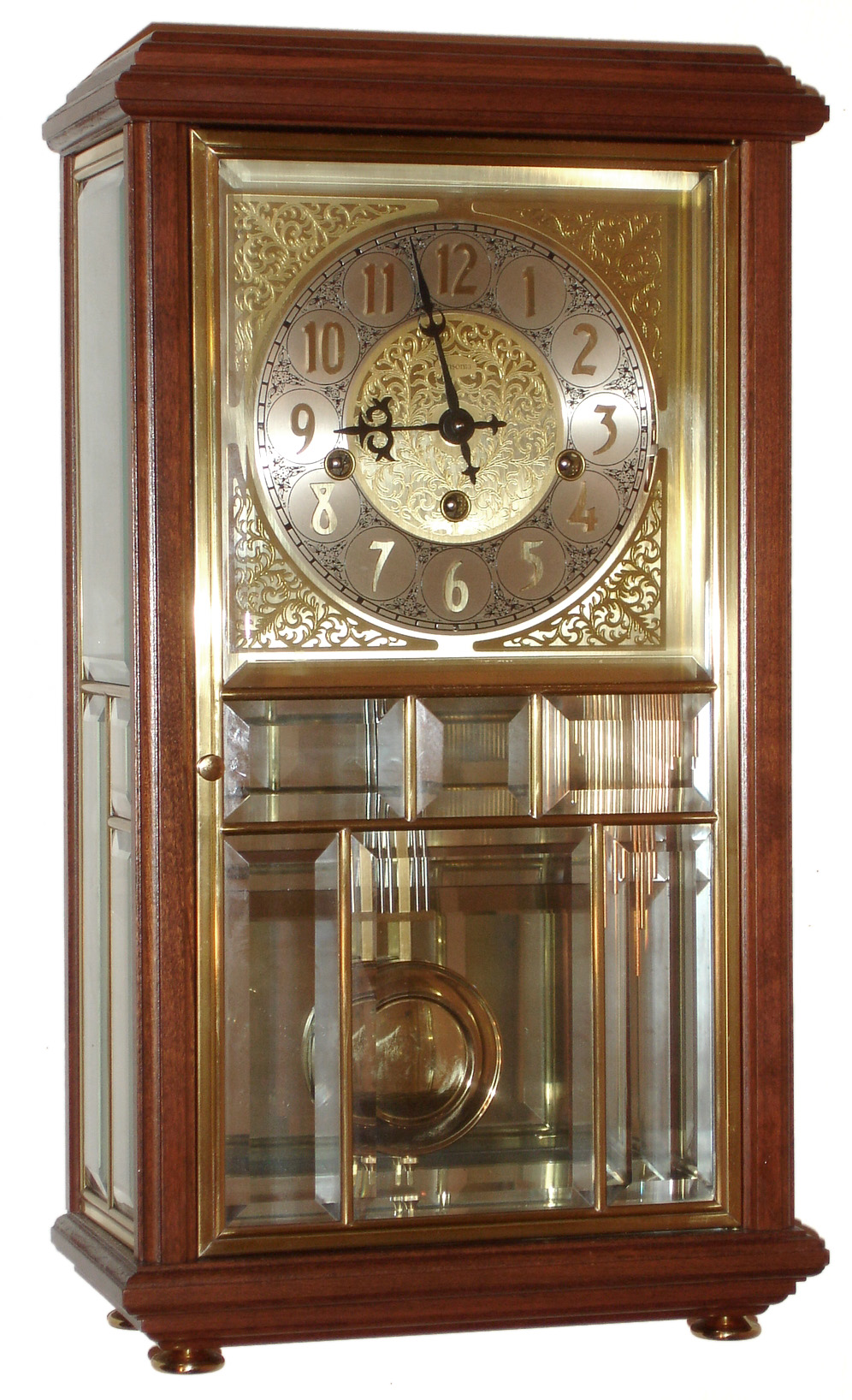 Ansonia Clock Co., Lynnwood, WA "Simplicity" reproduction 8 day triple chime mantel clock, 1987 — Antique Clocks Price Guide