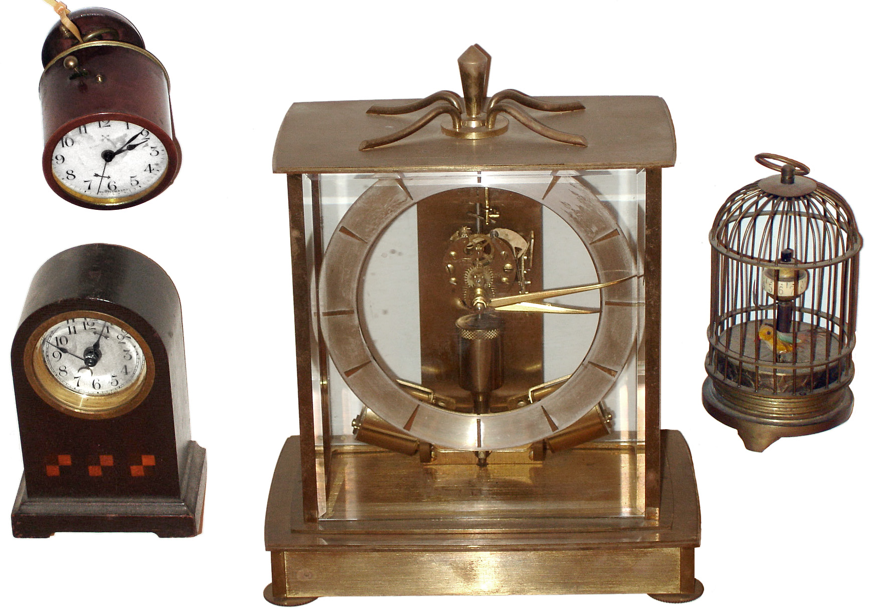 Clocks- 4 (Four) German novelties three thirty hour and one electronic, 20th century — Antique Clocks Price Guide