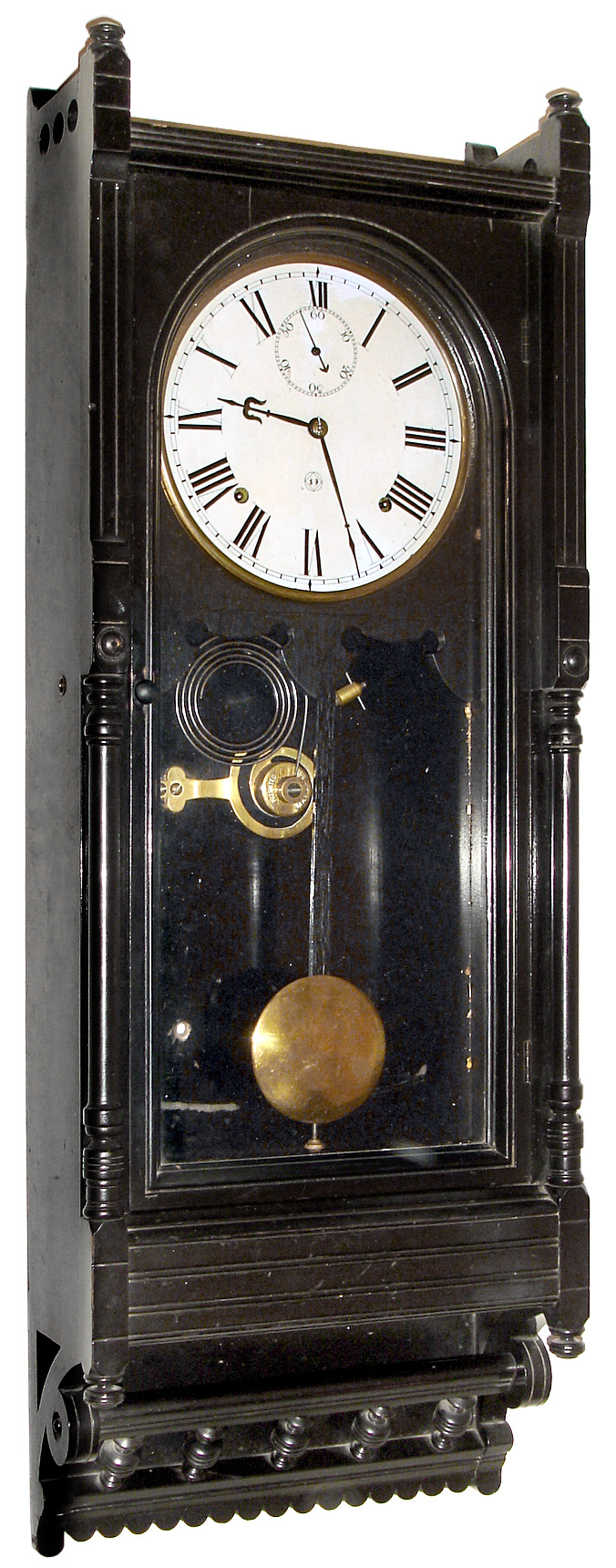 Seth Thomas Clock Co., Thomaston, Conn., "Queen Anne", 8 day, time and strike, wall clock, c1902. — Antique Clocks Price Guide