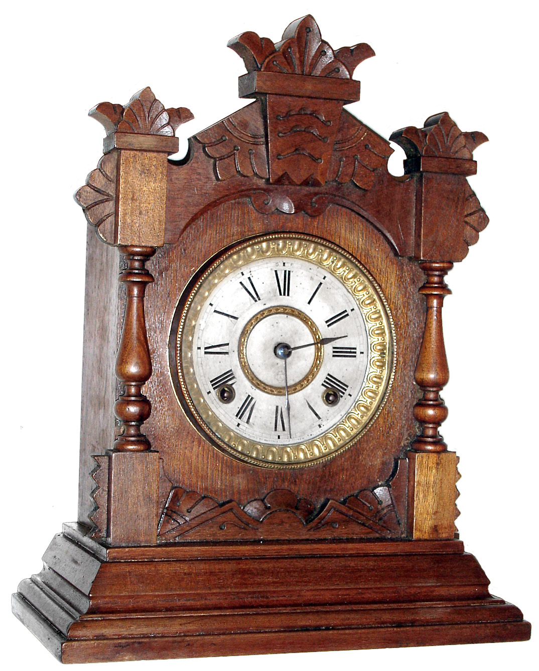 Ansonia Clock Co., Ansonia, Conn., "Tivoli" Cabinet model , 8 day, time and strike, mantel clock, c1880. — Antique Clocks Price Guide