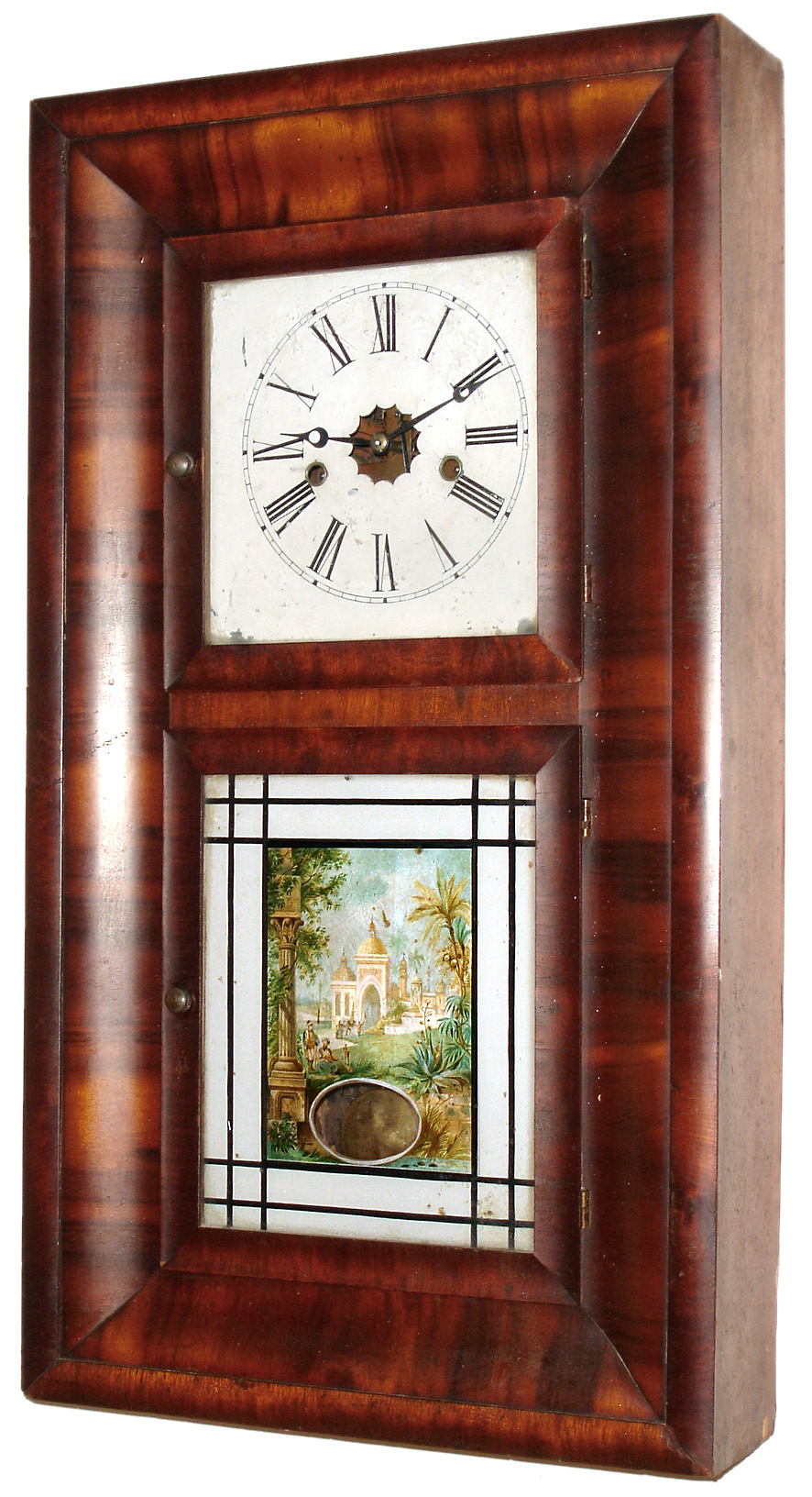 E. N. Welch Mfg. Co., 8 day, time and strike, OG shelf clock, c1870 — Antique Clocks Price Guide
