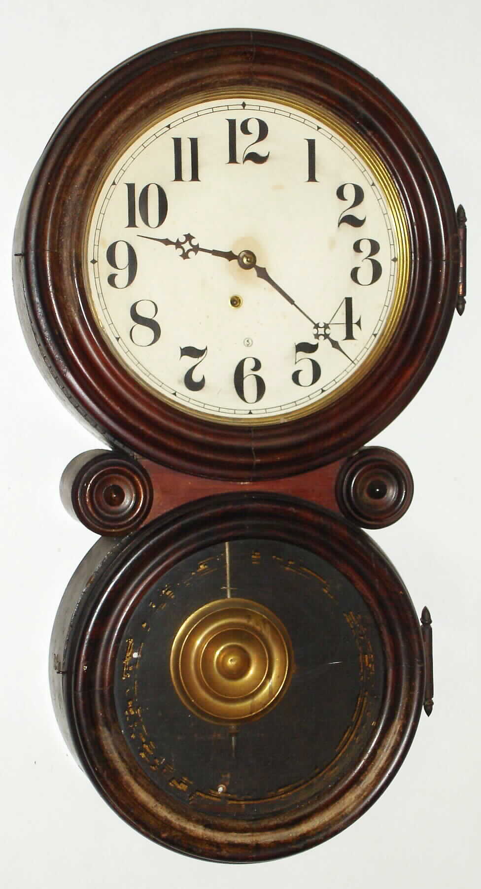 E. Ingraham, Bristol, Conn. "Reflector" 8 day time-only rosewood wall clock, c1896 — Antique Clocks Price Guide