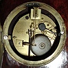 French inlaid wood 8 day time and strike mantel clock, c1855