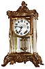 Ansonia Clock Co., New York, "Zenith" 8 day time and strike crystal regulator, c1914