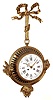 French cast brass 8 day time and strike cartel clock, c1860