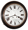 Winterhalder and Hofmeier, Germany 8 day time and strike stained wood gallery clock, in the style of an English dial, c1890