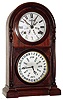 Welch, Spring and Co., Forestville, Conn. "Italian No. 3" 8 day time and strike double dial calendar shelf clock, with B. B. Lewis's patent calendar mechanism. c1870