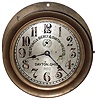 Seth Thomas Clock Co. / Ashcroft Mfg. Co. 8" dial 8 day time only boiler room brass wall clock, dial for The Stilwell-Bierce and Smith-Vaile Co., Dayton, Ohio, early 20th century
