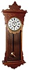 E.N. Welch Mfg. Co., Forestville, Conn., "Sembrich" walnut 8 day spring wound time only wall clock, c1890
