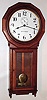 Seth Thomas Clock Co., Thomaston, Conn., "Regulator No. 3" oak weight driven time only wall clock, c1890
