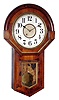 New Haven Clock Co., New Haven, Conn., "Imperial" rosewood 8 day spring wound time only wall clock, Connecticut, c1885