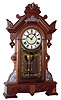 F. Kroeber, New York, "Congress" walnut 8 day time and strike mantel clock, c1880