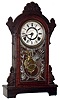 F. Kroeber, New York, "Newton" walnut 8 day time and strike mantel clock, c1880