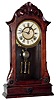 F. Kroeber, New York, "Winona" walnut 8 day time and strike mantel clock, c1875