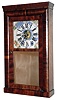 E. C. Breswter for Daniel Pratt, Jr., Reading, Mass., 8-day time and strike Iron back plate movement shelf clock, c1842.