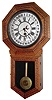 Sessions Clock Co., "St. Clair", 8 day calendar wall timepiece, c1915.