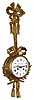 French, Julien Beliard, Paris, 8 day time and strike platform escapement cartel wall clock, c1890, in the style of a century earlier.